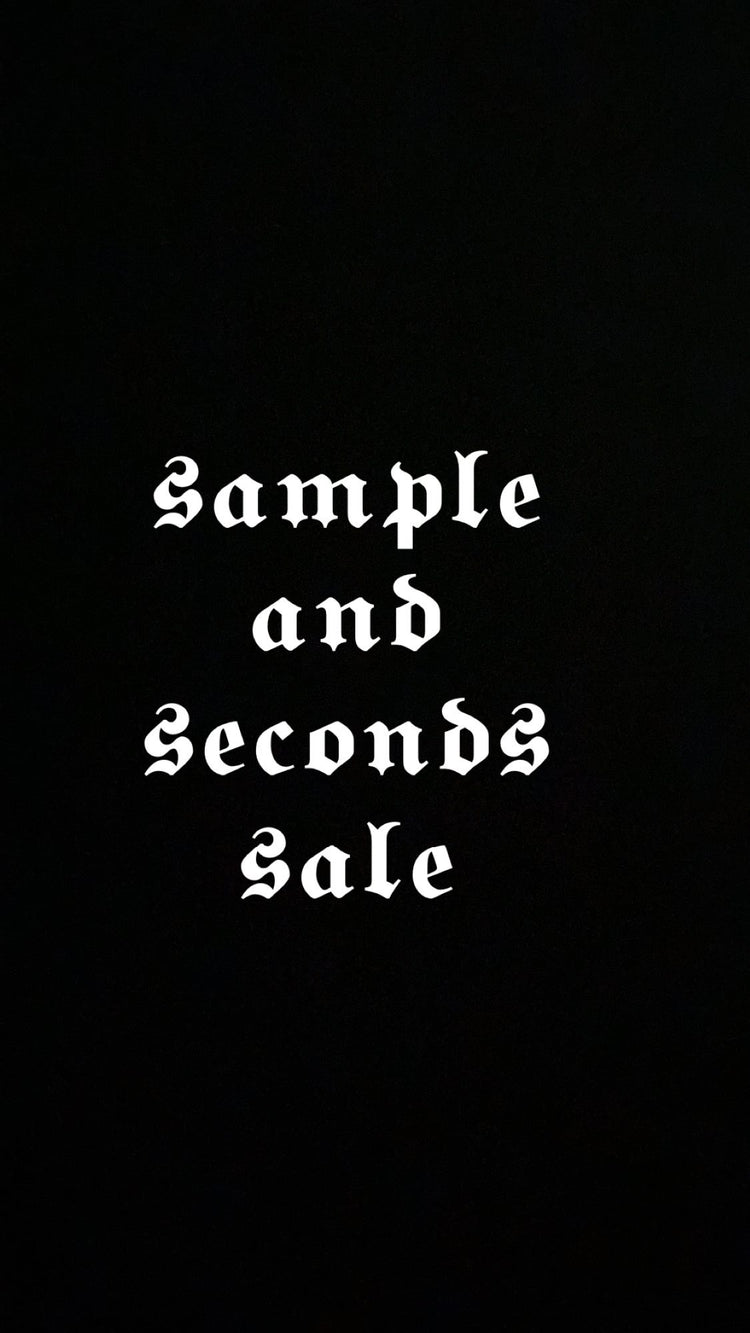 Seconds and sample sale