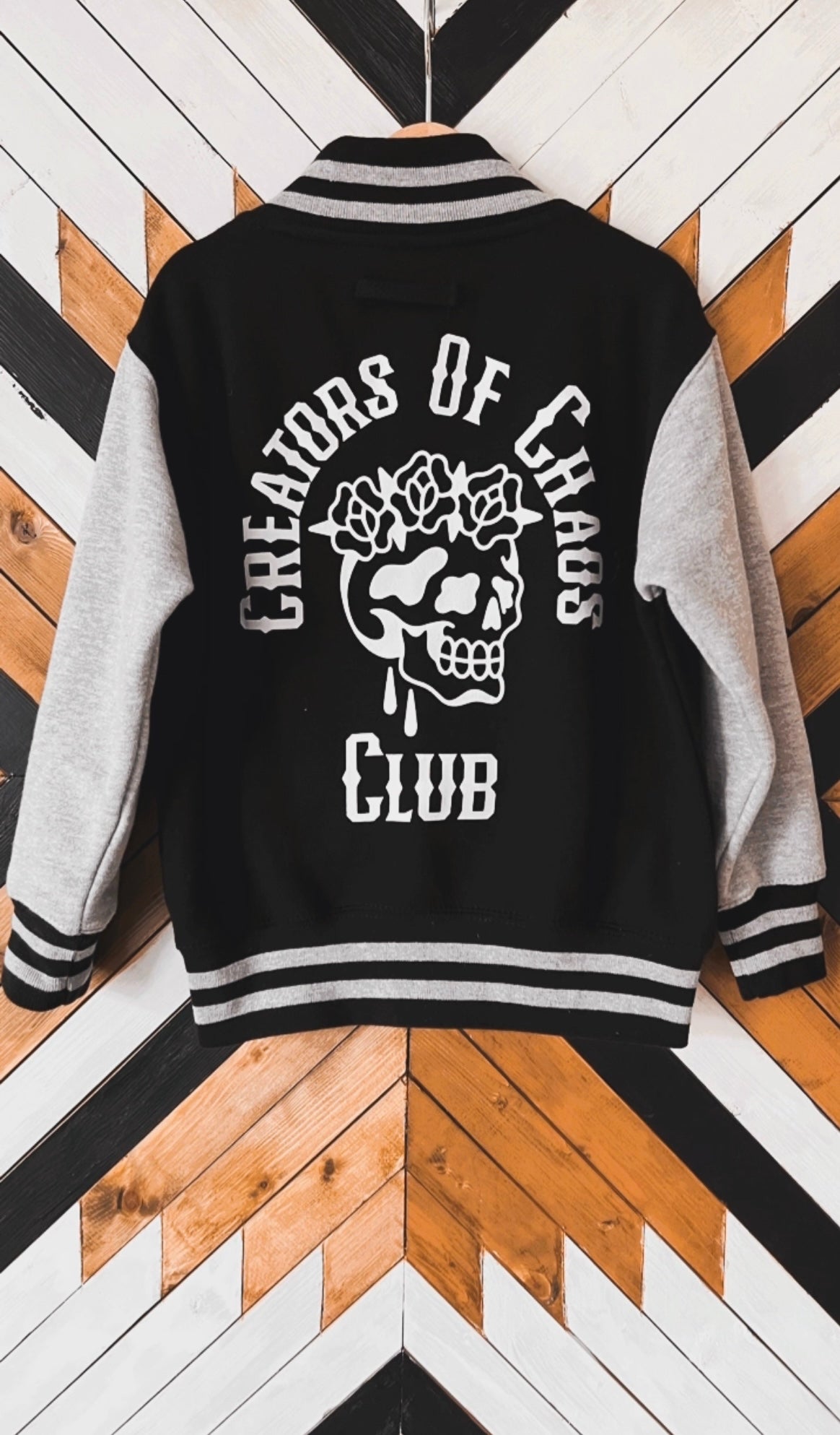 Creators Of Chaos Club Baseball Jacket