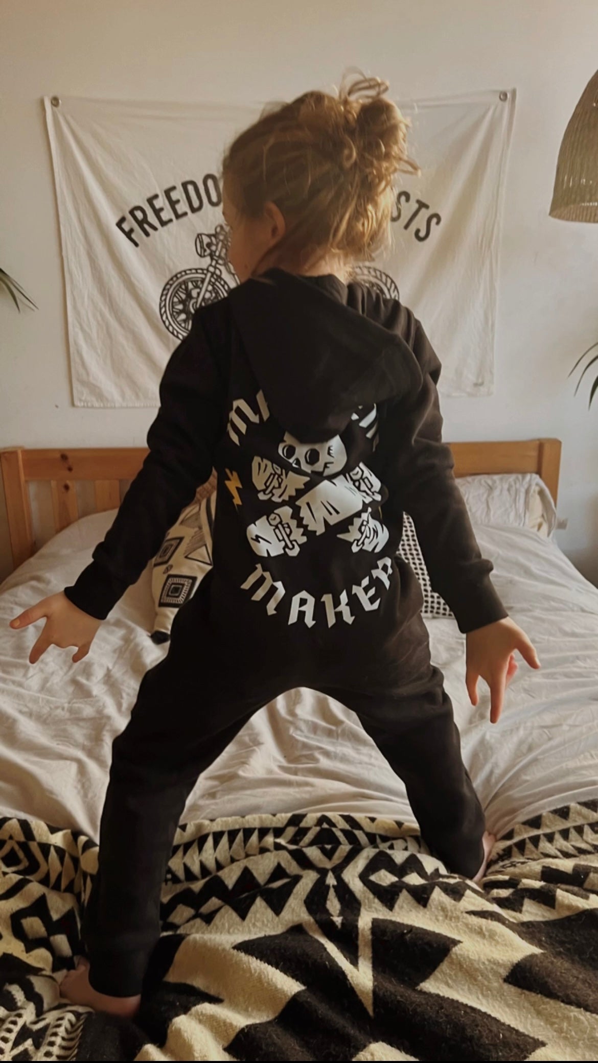 Mayhem Maker Skull And Cross Boards Onesie