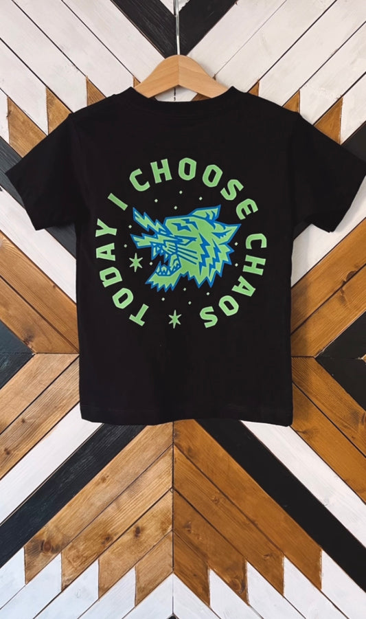 “Today I Choose Chaos” Neon Collection kids Tee