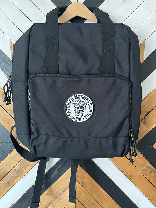 Seconds sale black tattooed mothers club till i die backpack