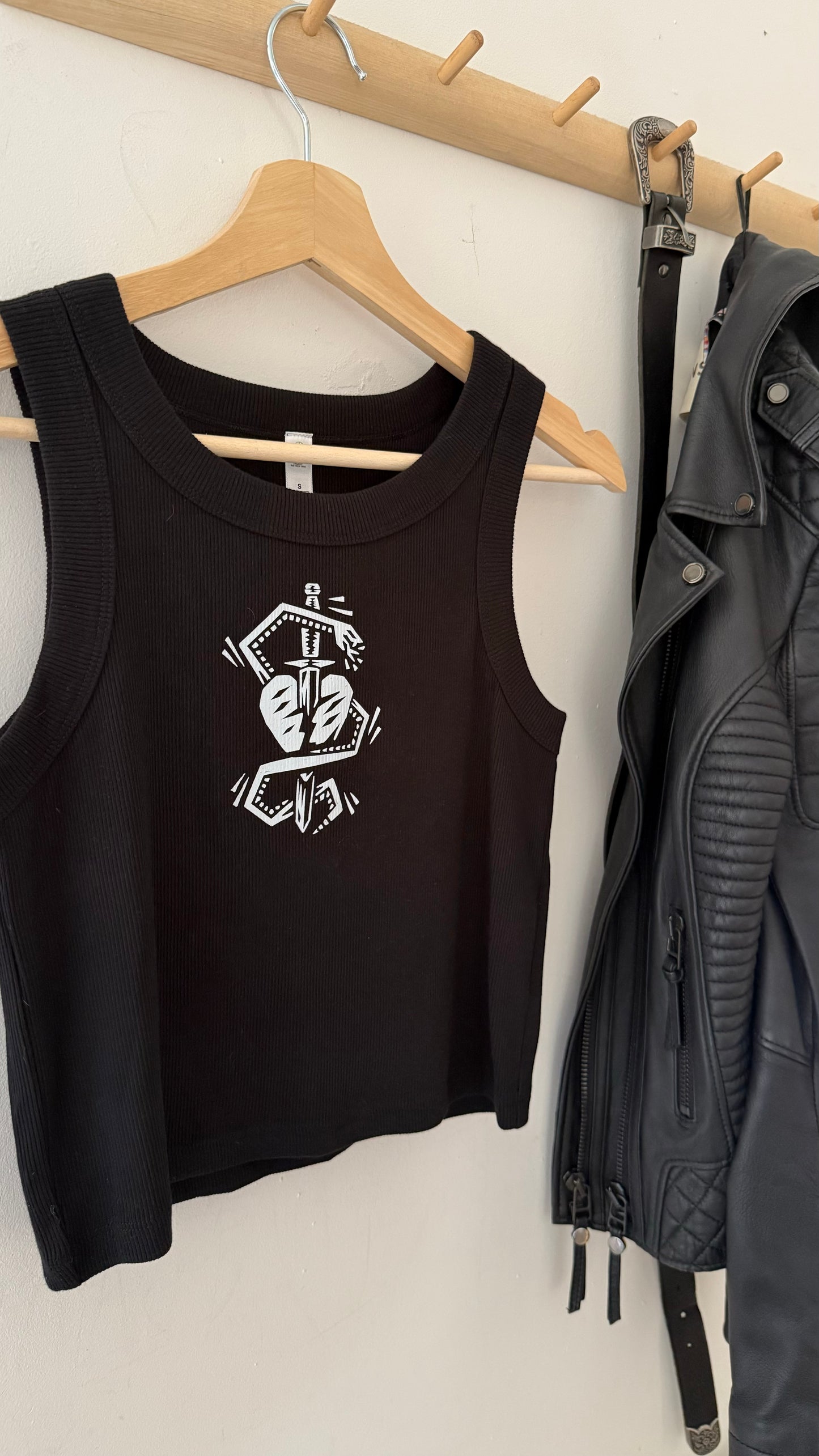 Snake & Dagger ribbed vest