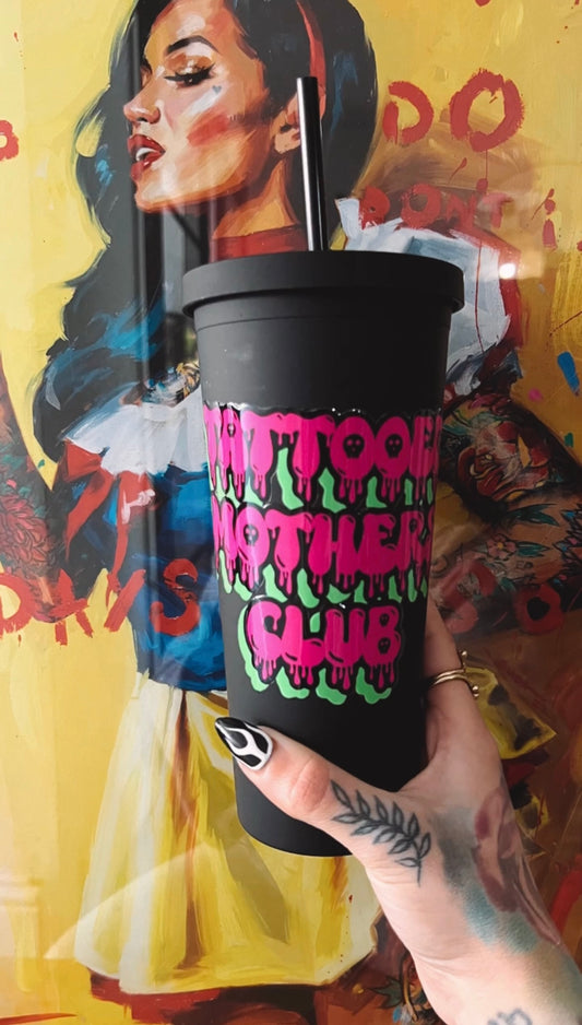 Tattooed Mothers Club Neon drip Cold Cup