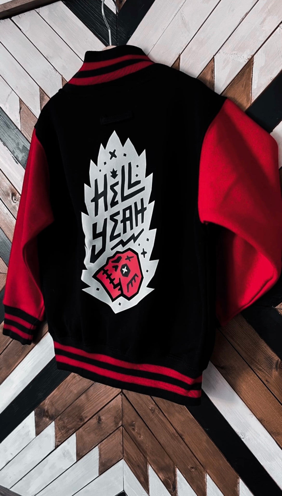 Creators Of Chaos Club Hell Yeah Baseball Jacket