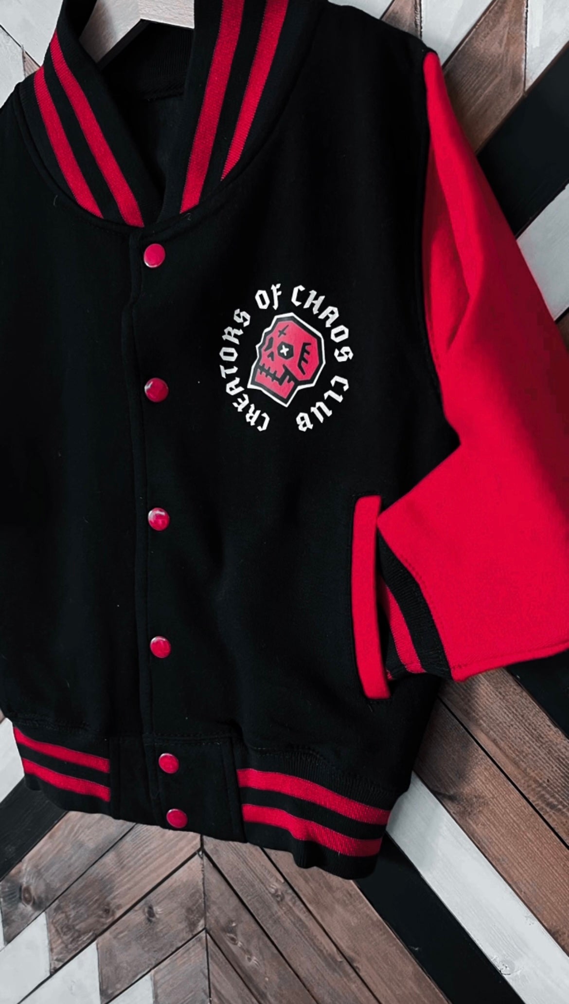 Creators Of Chaos Club Hell Yeah Baseball Jacket