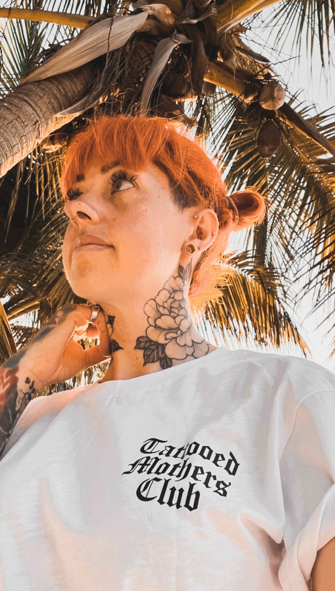 Welcome To The Club Tattooed Mothers Club Tee In White