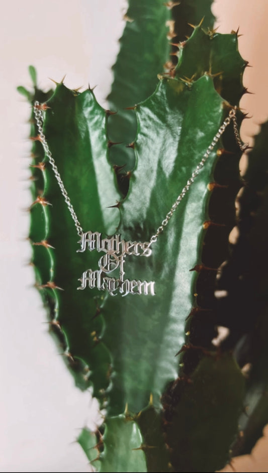 Silver Mothers Of Mayhem Necklace