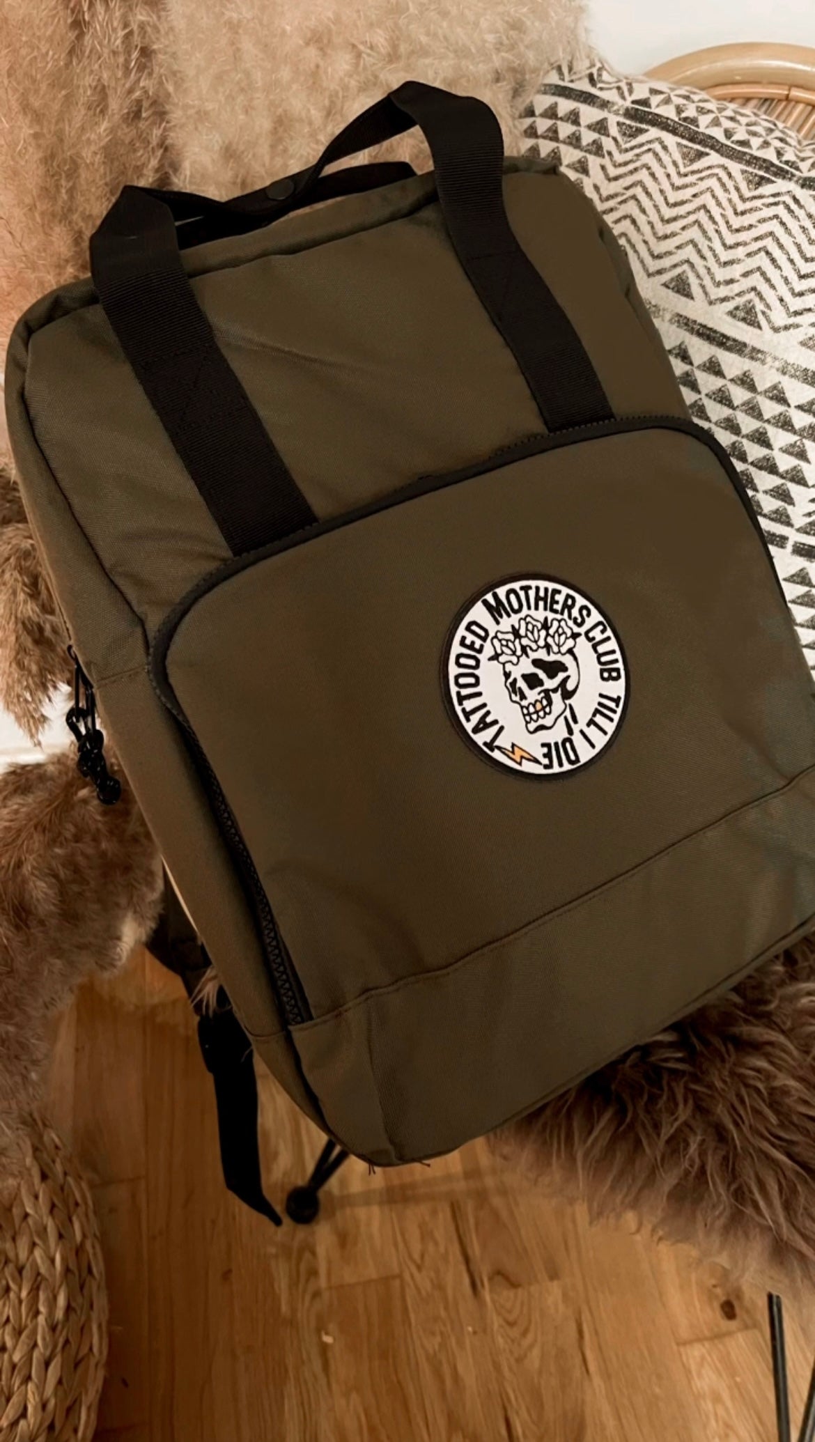 Till I Die Backpack In Military Green