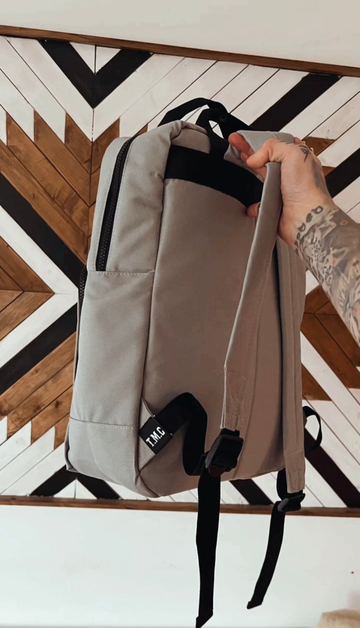 Till I Die Backpack In Ice Grey