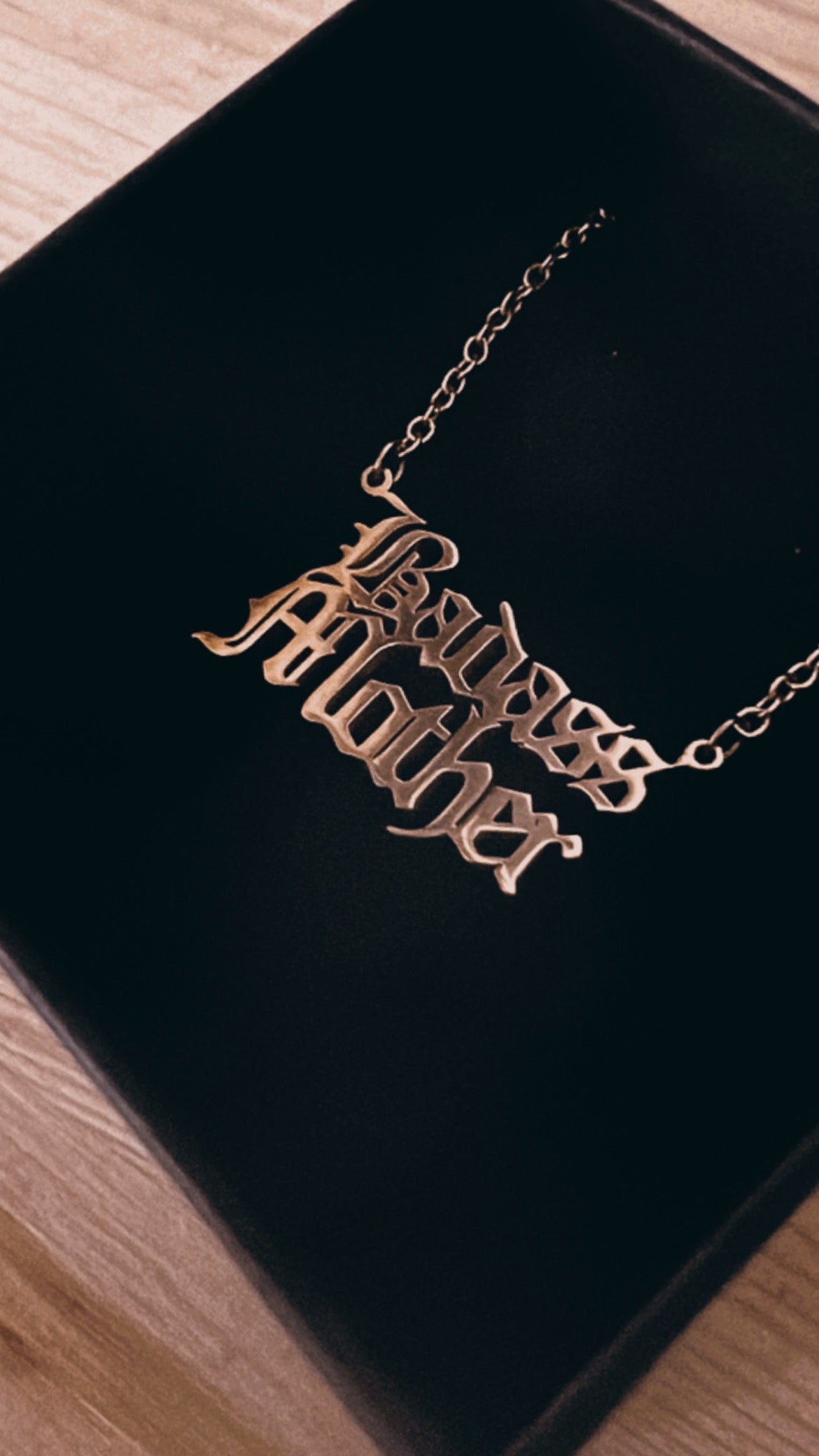 Gold Mini Badass Mother Necklace