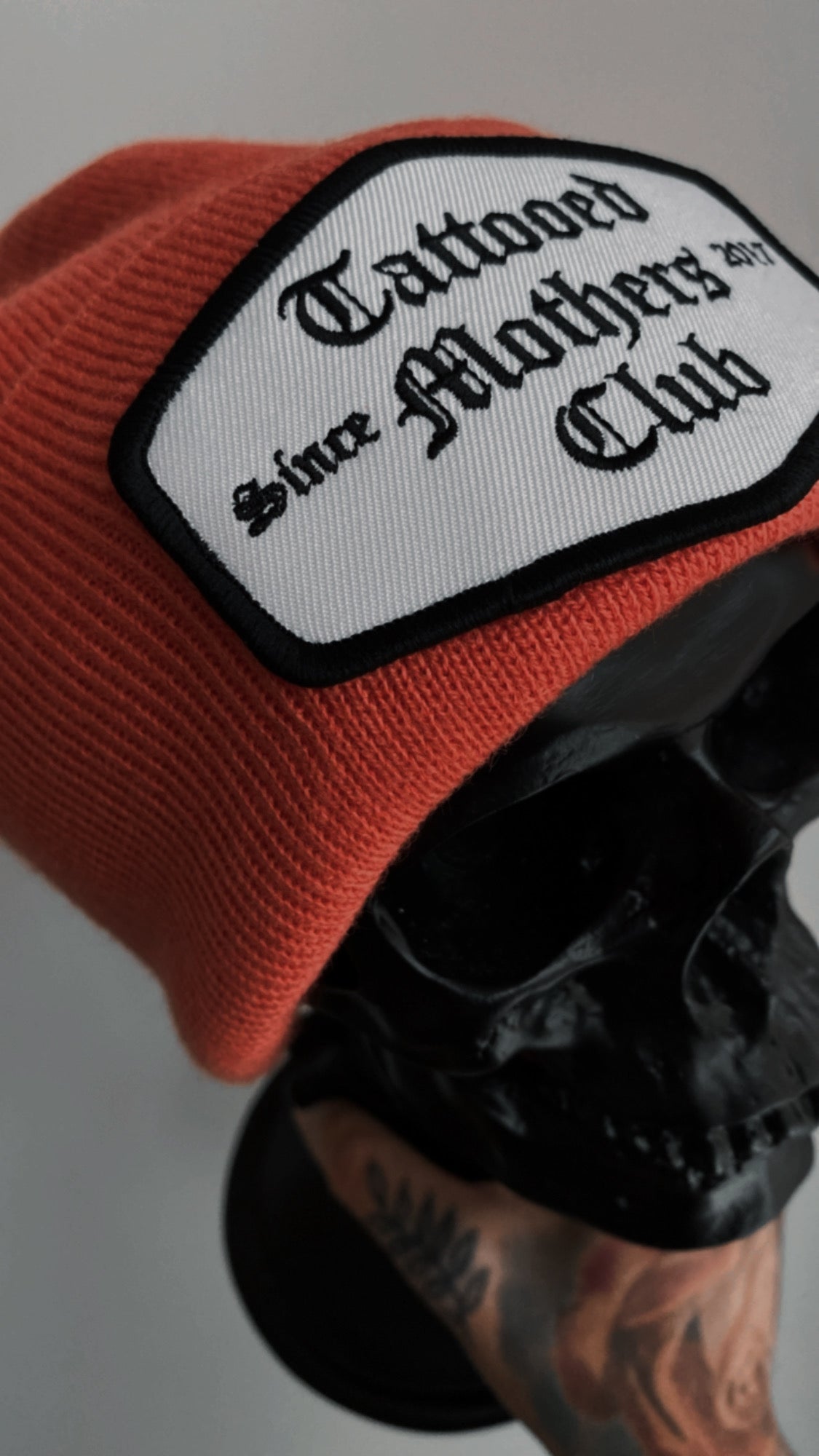 Classic Club Patch Beanie Coral