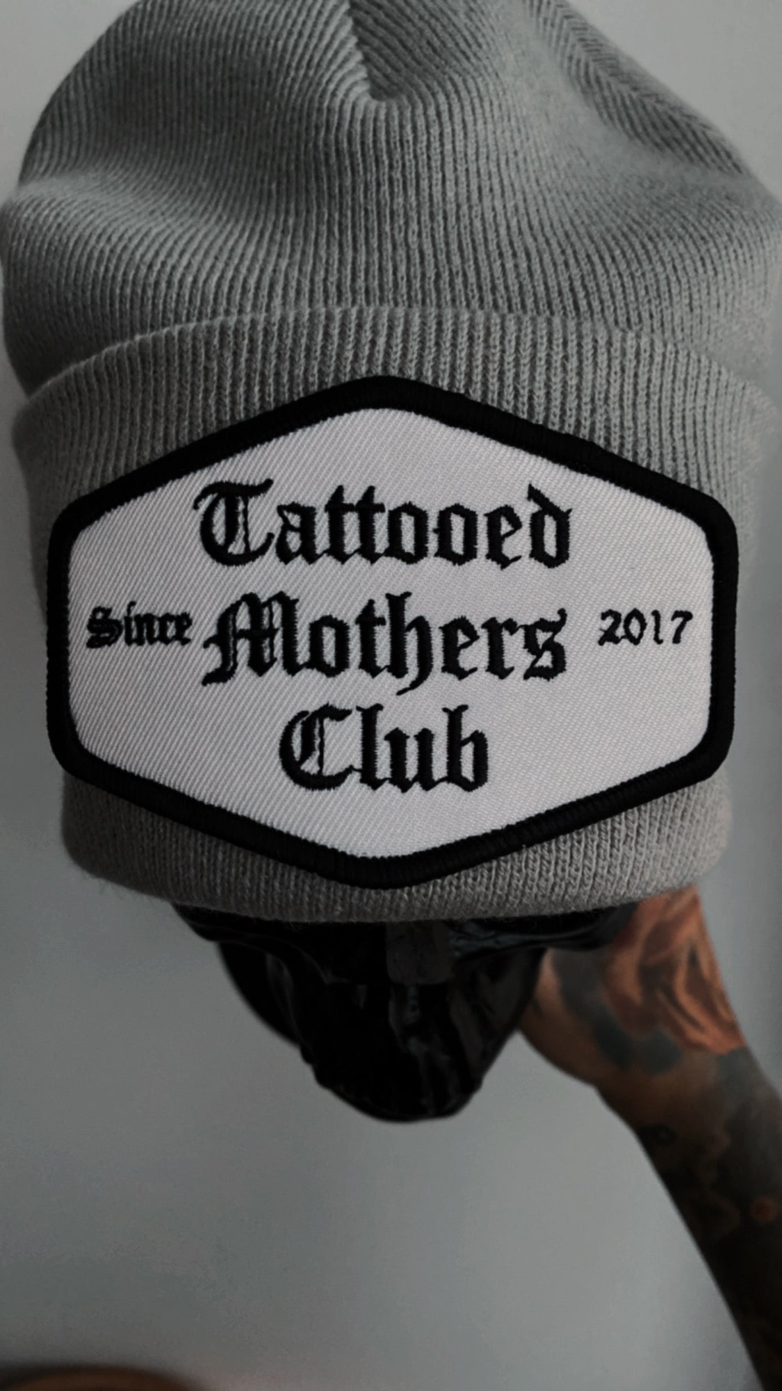 Classic Club Patch Beanie Grey Days