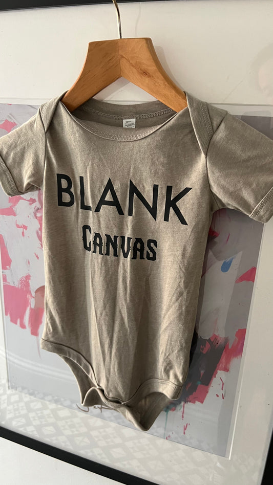 Blank canvas baby grow one off