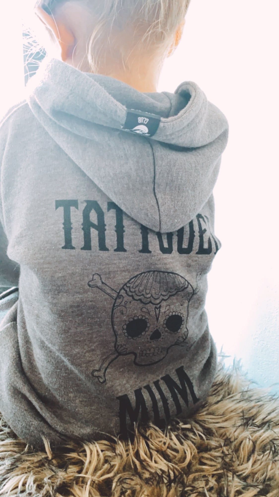 Charcoal Grey Son Of A Tattooed Mum Hoodie