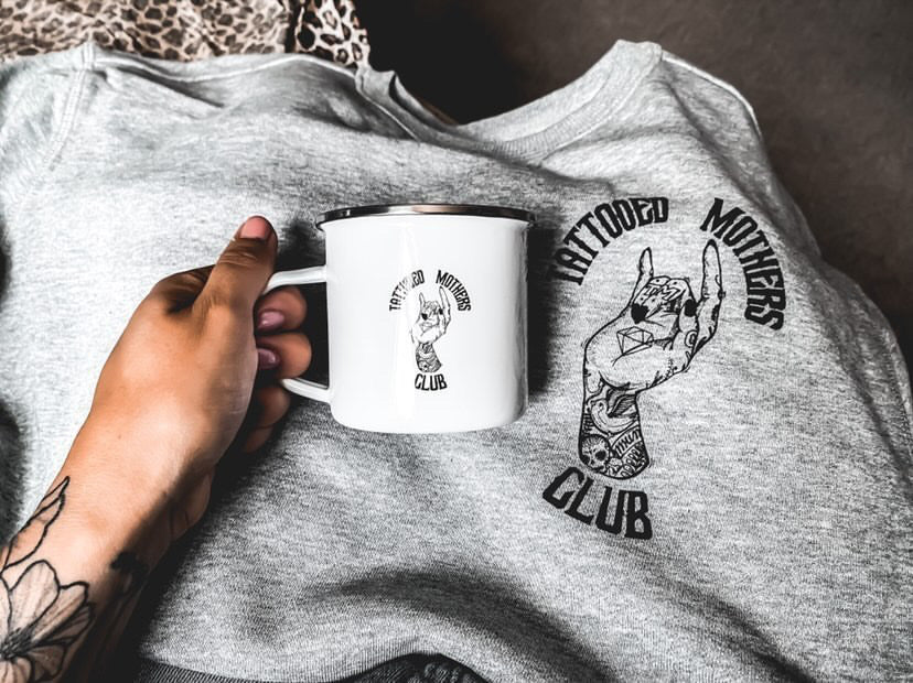 Tattooed Mothers Club Enamel Mug